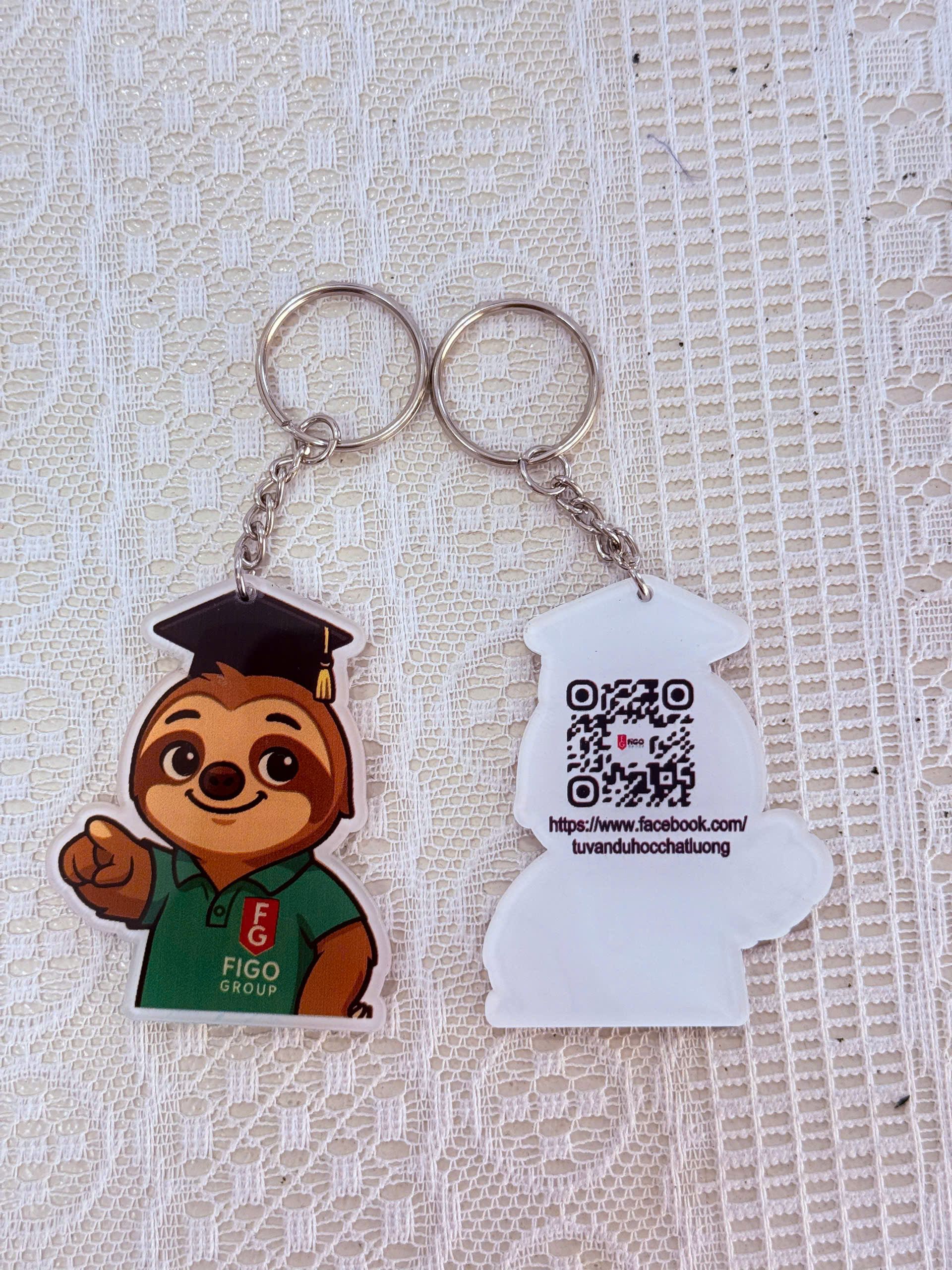 MÓC KHÓA MICA IN LOGO