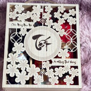 Hộp quà tặng gỗ khắc logo theo yêu cầu, thiết kế sang trọng, phù hợp đựng giftset doanh nghiệp, quà tặng cao cấp, giá tốt tại LGP.