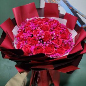 Hoa sáp, hoa len móc theo yêu cầu – quà tặng lễ tốt nghiệp, 8/3, 20/10, đại hội đẹp, bền, in logo chuyên nghiệp, giá tốt tại LGP.