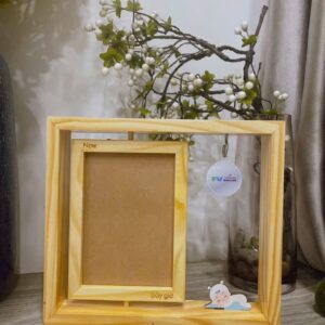 khung treo anh go de ban