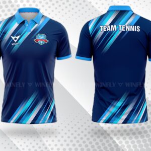 ÁO TEAM TENNIS IN LOGO 8 ao tennis thie ke theo yeu cau